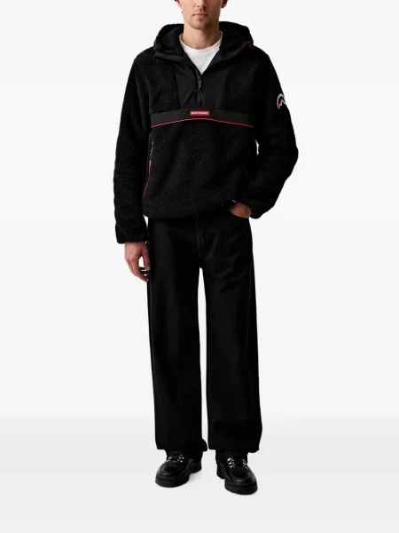 Hanorac cu glugă Sprayground din fleece negru