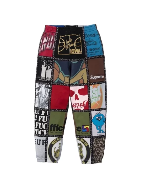 Pantaloni Supreme alergare roșu