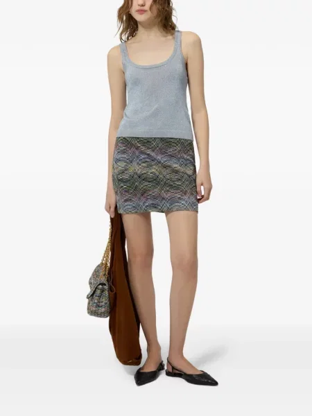 Fustă Missoni tricotate albastru