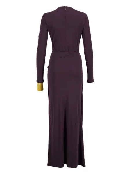Rochie Fendi drapată din crep de costum violet