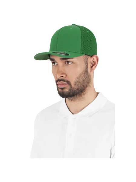 Kapa Flexfit z mrežo bela