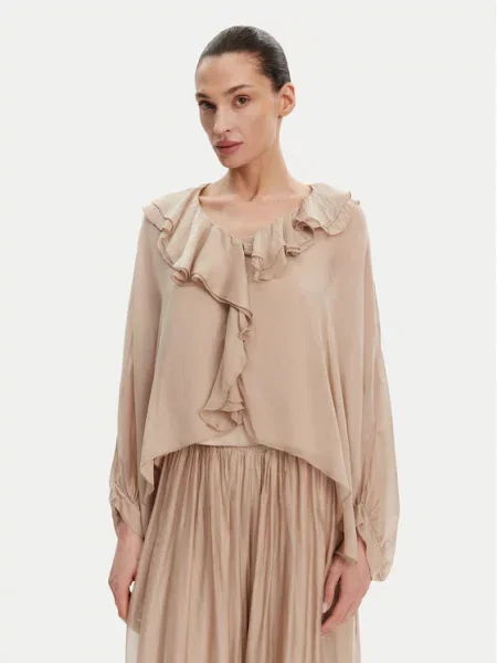 ViCOLO Bluzka Oversize beżowy