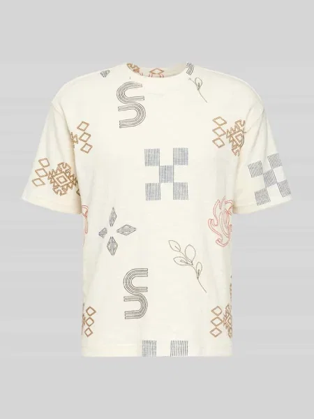 T-shirt w kroju regular fit z wszechobecnym przeszyciem Mcneal