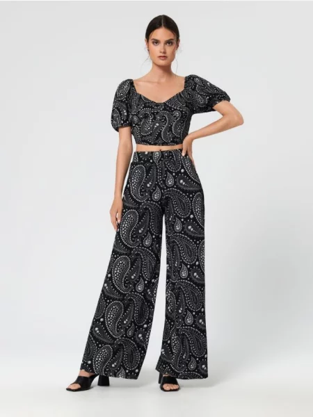 Штани з візерунком різнобарвний