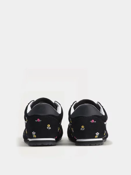 Кожаные кеды Vans черные