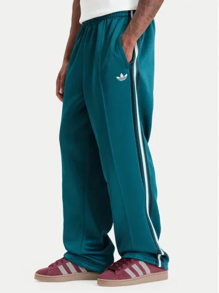 Adidas Melegítő alsó Adicolor Spacer Baggy Track Pant zöld