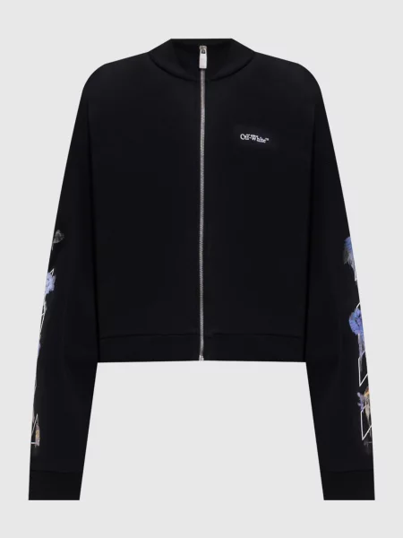 Спортивна куртка Flower Off-white чорна