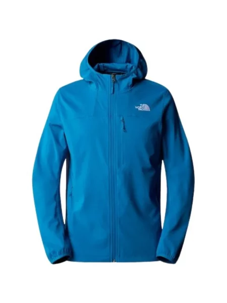 Bluza z kapturem The North Face softshell niebieska