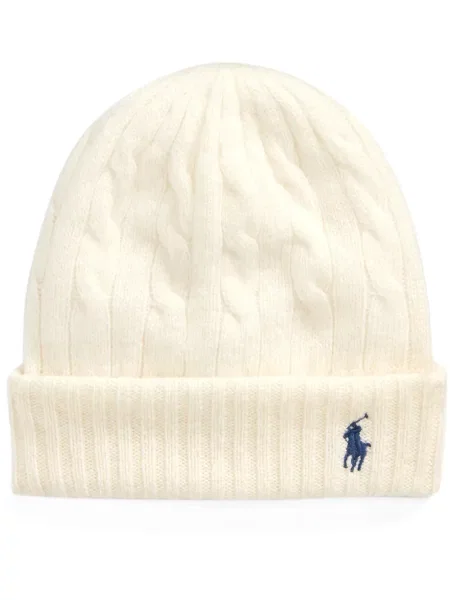 Карирана шапка с козирки Polo Ralph Lauren от рипсено кадифе зелено