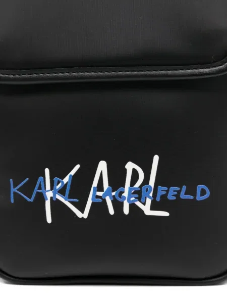 Geantă Karl Lagerfeld cu imagine negru