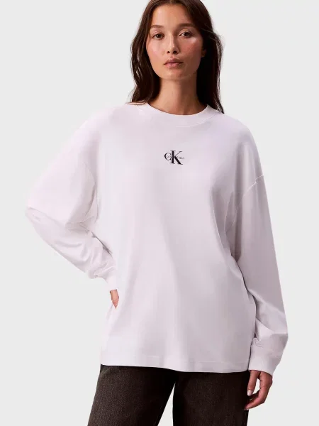 Лонгслив Calvin Klein Jeans белый
