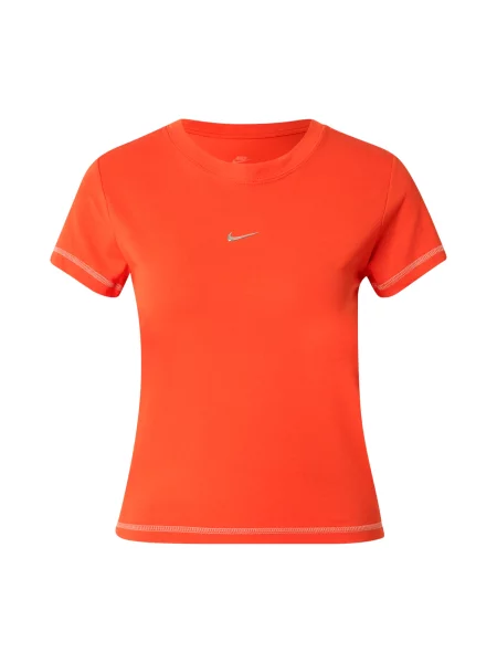 Nike Sportswear Marškinėliai oranžinė-raudona / sidabrinė raudona