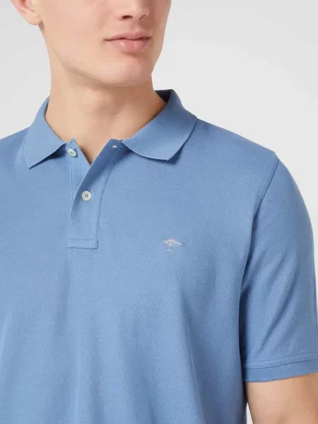 Koszulka polo z bawełny Supima® Fynch-hatton niebieskie