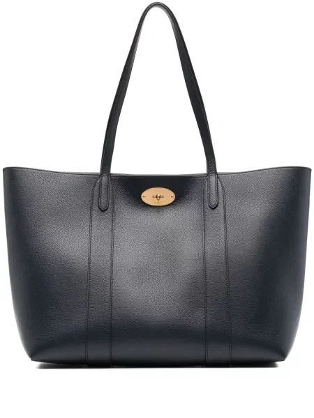 Geantă shopper Mulberry din piele albastru