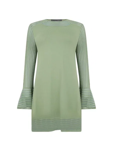Rochie mini Alberta Ferretti tricotate verde