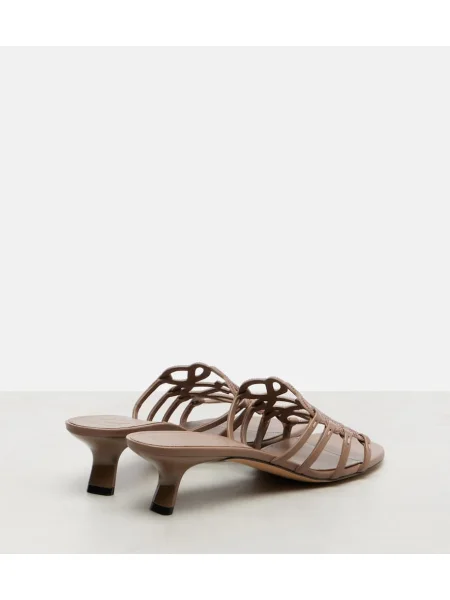 Papuci tip mules Loewe din piele de căprioară maro