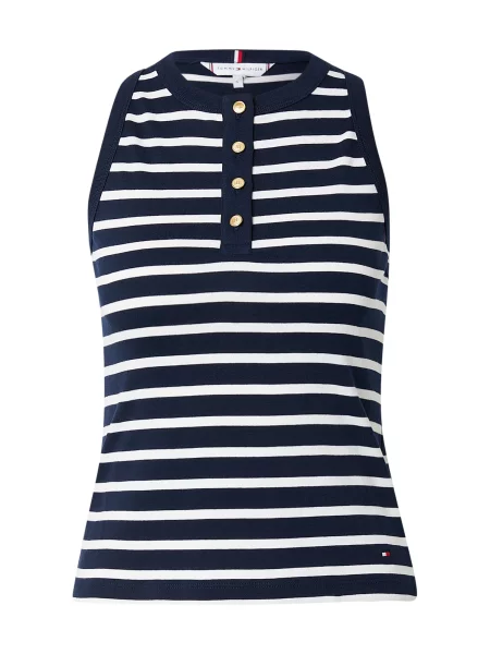 TOMMY HILFIGER Top albastru alb