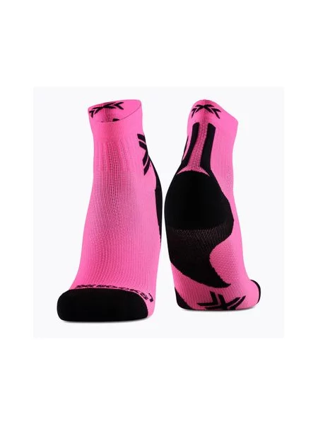 Шкарпетки X-Socks Run Discover Ankle fluo pink/x black чорні