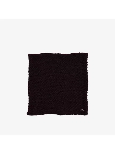 Шарф Lacoste.com бордовый