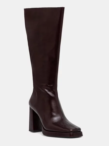 Jeffrey Campbell ghete de piele Maximal cu drept maro