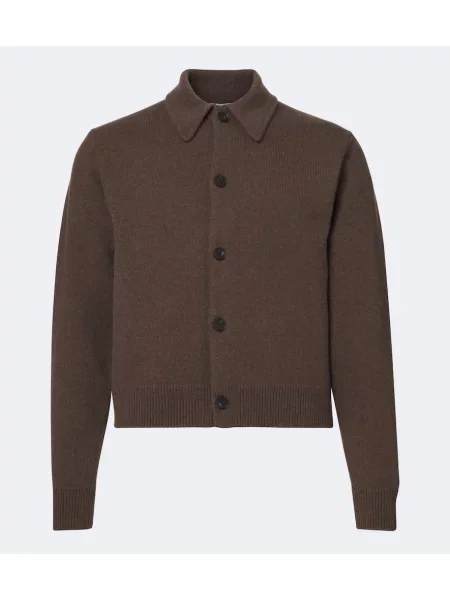 Cardigan Auralee de lână maro