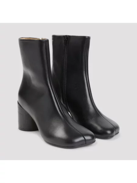 Botki Mm6 Maison Margiela skórzane czarne