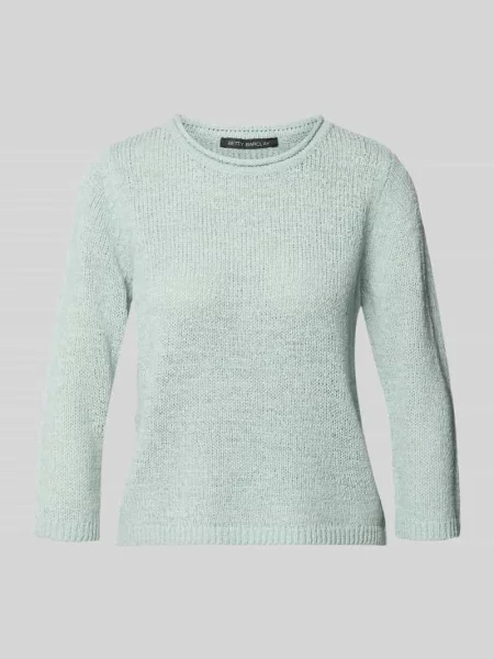 Sweter z dzianiny z okrągłym dekoltem i rękaw o dł. Betty Barclay