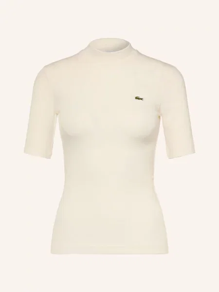 Lacoste Úpletové Tričko bílá
