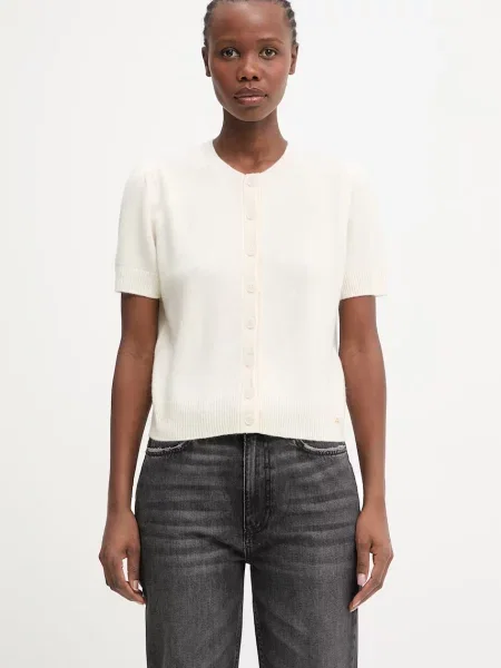 Anine Bing GRACIE CARDIGAN CREAM cardigan de cașmir pentru femei