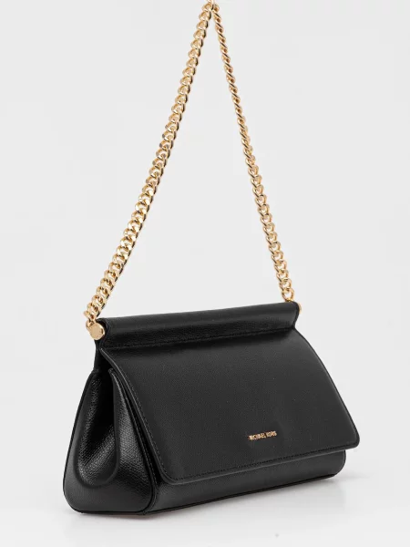 Zawieszka Michael Kors skórzana retro czarna