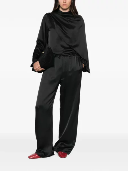 Pantaloni Róhe din satin negru