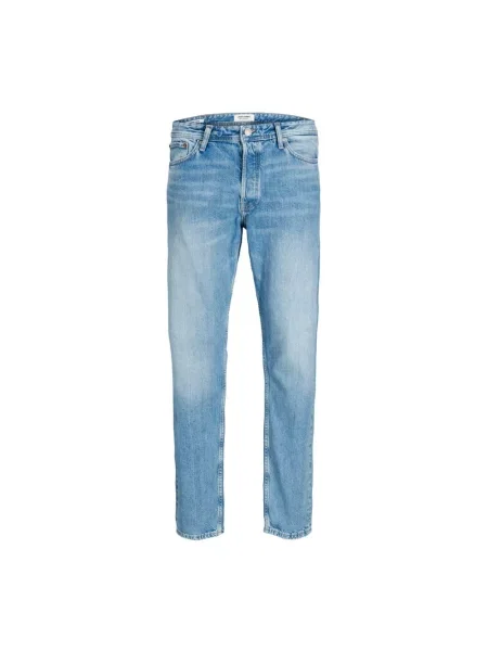 Jack & Jones Jeansy Mężczyzna Denim Jasnoniebieskie Dżinsy Straight Fit niebieski