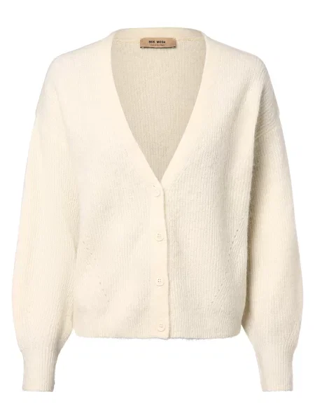 MOS MOSH Geacă tricotată ecru