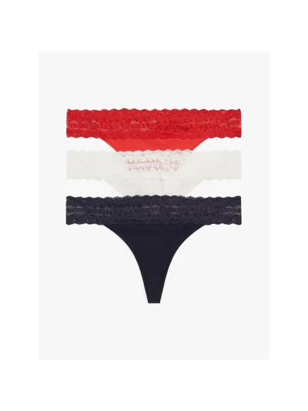 Tommy Hilfiger Underwear Tanga gaćice mornarsko plava / crvena bijela
