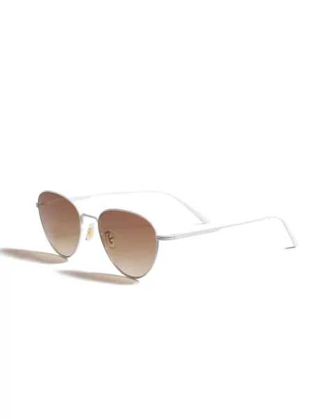Ochelari de soare Khaite X Oliver Peoples cu imprimeu geometric argintiu