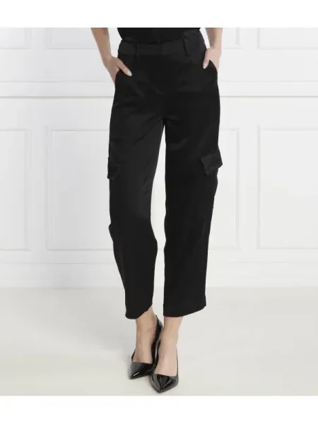 Michael Kors Pantaloni SATIN CARGO PANT negru