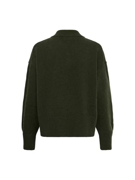Dzianinowy sweter My Essential Wardrobe zielony