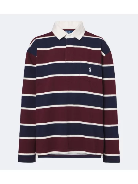 Tricou polo Polo Ralph Lauren cu dungi din jerseu