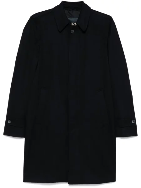 Palton Herno din cașmir albastru