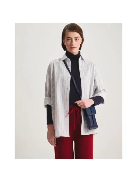 Torebka Ines De La Fressange Paris niebieska
