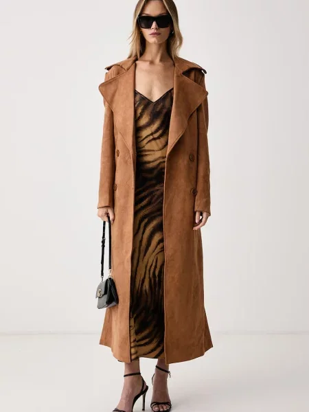 Bardot rochie BRYNLEE maro