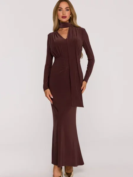 Rochie maxi Made Of Emotion eleganta maro