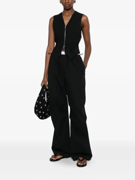 Pantaloni Alexander Wang cu autograf negru