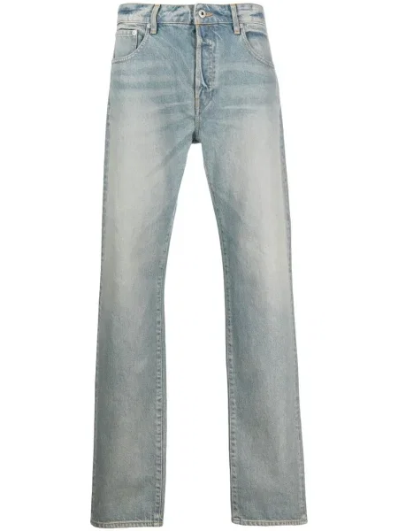 Pantaloni Kenzo cu autograf albastru