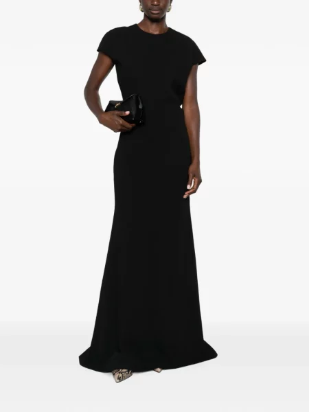 Scurt rochie maxi Jil Sander cu decolteu în U negru
