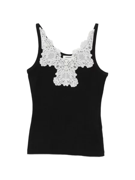 Top Sandro tricotate negru