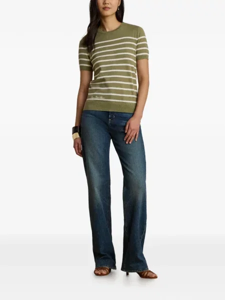 Scurt tricou Lauren Ralph Lauren verde
