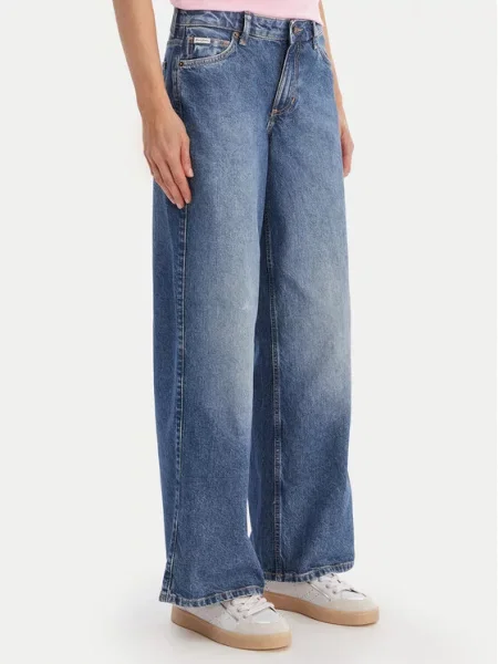 Guess Jeans Дънки Wide Leg син
