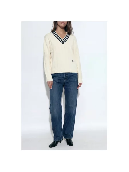 Sweter Sporty And Rich beżowy