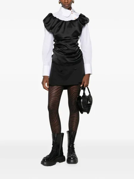 Top Vivienne Westwood drapat negru